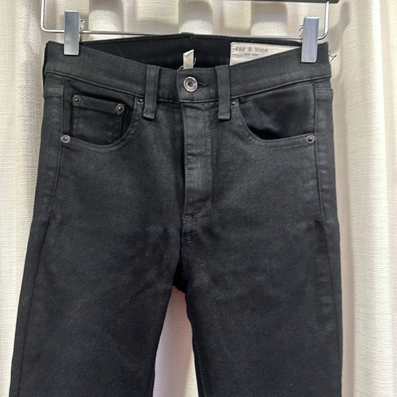 Women Rag & Bone Black High Rise Skinny Jeans Size 25 - Picture 2 of 8